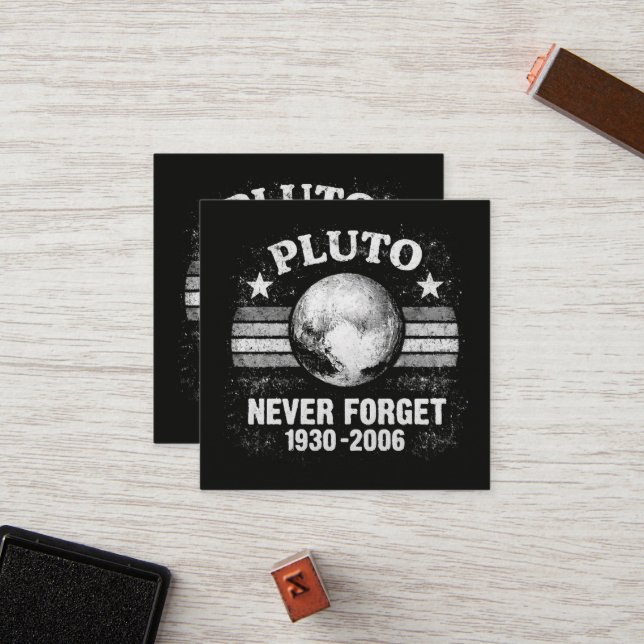 Cartão De Fidelidade Plutão Nunca Esqueça (Frente/Verso In Situ)