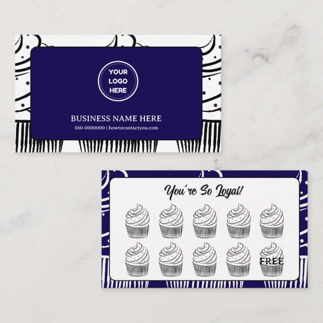 Cartão De Fidelidade Ponto de Recompensa do Compro Café da padaria cupc (Frente/Verso)