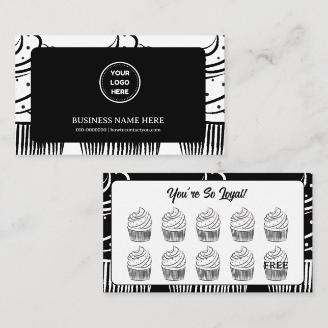 Cartão De Fidelidade Ponto de Recompensa do Compro Café da padaria cupc (Frente/Verso)