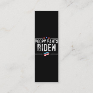 Cartão De Fidelidade Poopy Pants Biden