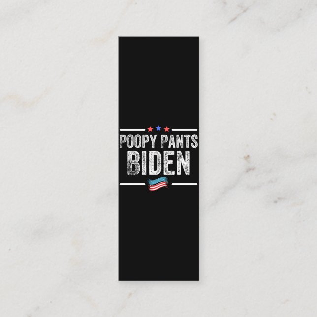 Cartão De Fidelidade Poopy Pants Biden (Frente)