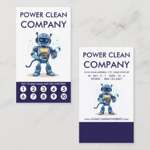 Cartão de Fidelidade Power Clean Punch