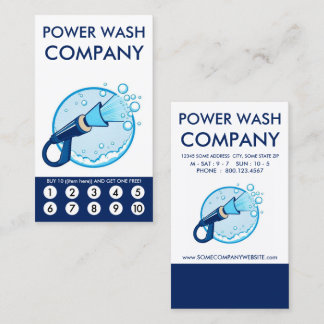 Cartão de Fidelidade Power Wash