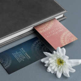 Cartão De Fidelidade Professor de Meditação Yoga Dourado Mandala Loyalt