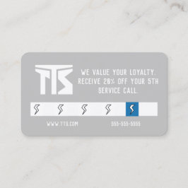 Cartão de Fidelidade Profissional de Construção