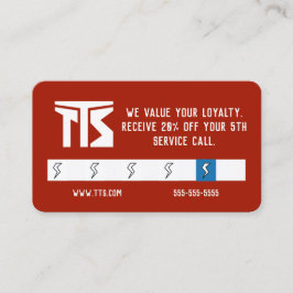 Cartão de Fidelidade Profissional de Construção