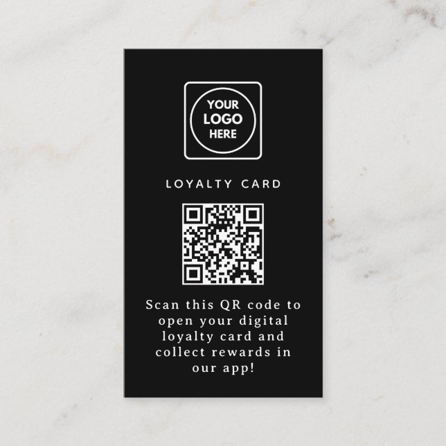 Cartão De Fidelidade QR Virtual | Link de Recompensa Digital Personaliz (Frente)
