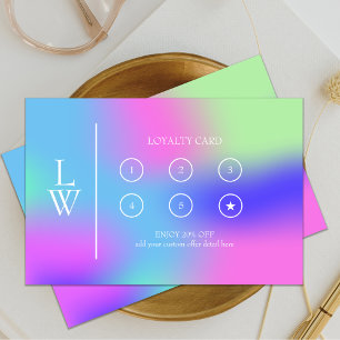 Cartão De Fidelidade Recompensa por Artista Profissional Moderno