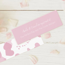 Cartão De Fidelidade Registro de Branca do Coração de Amor Rosa Inserir