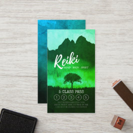 Cartão De Fidelidade Reiki Master Yoga Mediation 5 Class Pass Loyalties
