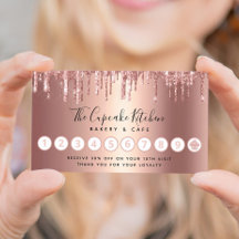 Rosa de cupcake Dourado Cobre Glitter Drives Chef