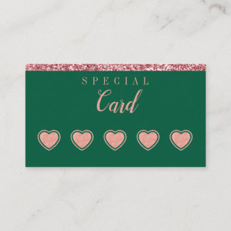 Cartão de Fidelidade Rose Gold Beauty – Design Min
