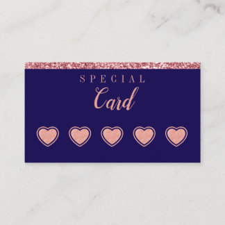 Cartão de Fidelidade Rose Gold Beauty – Design Min