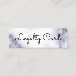 Cartão De Fidelidade Salão de Bela Branca Elegante Moderno