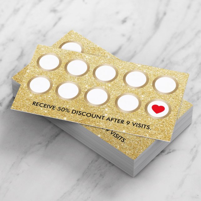 Cartão de fidelidade | Salão de beleza Dourada mod (Criador carregado)