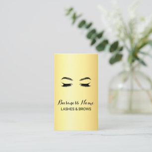 Cartão De Fidelidade Salão de Beleza Golden Lashes & Brows