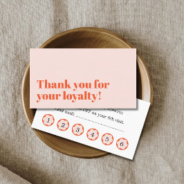 Cartão De Fidelidade Salão Ousado Elegante Pastel 