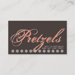 Cartão De Fidelidade script PRETZELS cartão-fidelidade do cliente