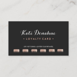 Cartão De Fidelidade Sequin Comb Hair Stylist 6 Punch Customer Loyaltie