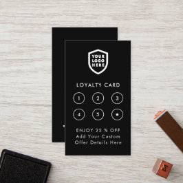 Cartão De Fidelidade Seu logotipo | Carro de Lealdade empresarial minim