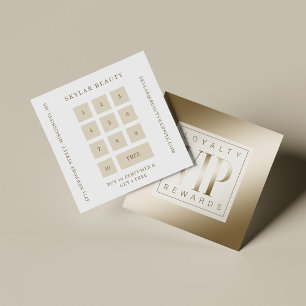 Cartão De Fidelidade Sheer Elegant Luxurious Ouro Shine VIP Lealdade