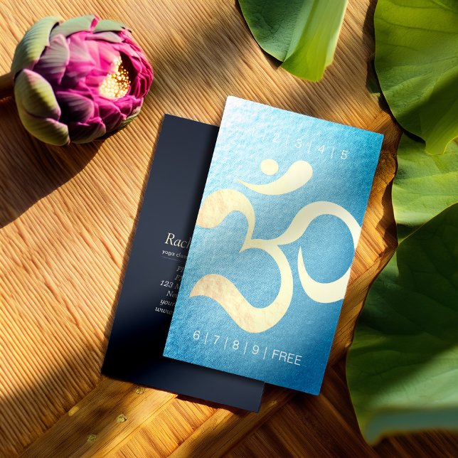 Cartão De Fidelidade Símbolo Yoga Meditation Instrutor Loyalty Punch Om (Criador carregado)