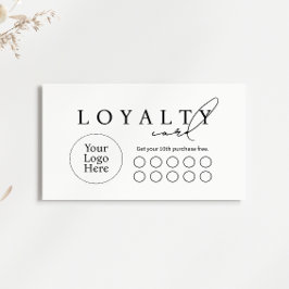 Cartão De Fidelidade Simple Modern Business Flat Loyalty Card
