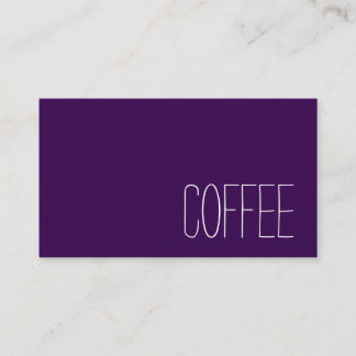 Cartão De Fidelidade Simple Stymie Word Dark Loyalty Coffee Punch-Card