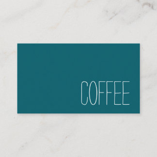 Cartão De Fidelidade Simple Stymie Word Dark Loyalty Coffee Punch-Card