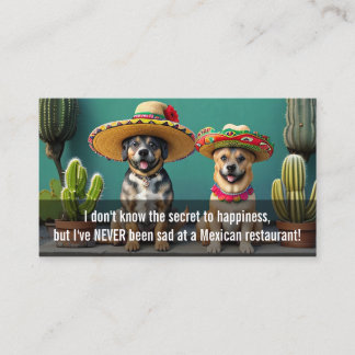 Cartão De Fidelidade sombreros perros meme