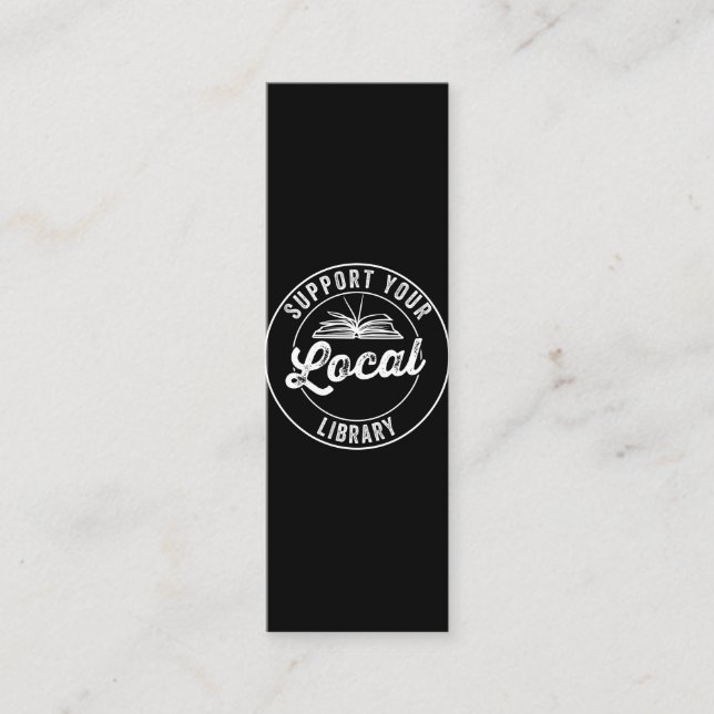 Cartão De Fidelidade Suportar o Chaveiro de Magnet da Biblioteca Local (Frente)