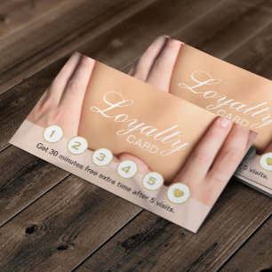 Cartão De Fidelidade Terapêutica de Massagem Lealdade profissional