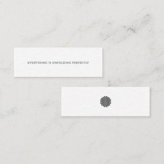 Cartão De Fidelidade Tudo está se desdobrando perfeitamente Mini Afirma