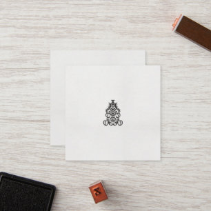 Cartão De Fidelidade uma imagem em preto e branco de um design ornament