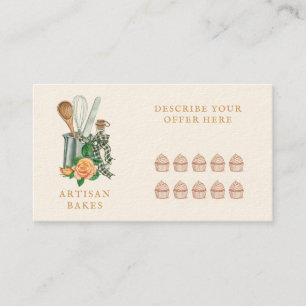 Cartão De Fidelidade Utensílios de Assar Padaria Confeiteiro