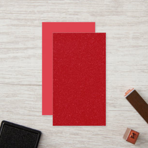 Cartão de Fidelidade Vermelho com Brilho Personali