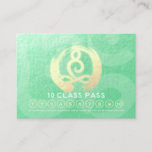 Cartão De Fidelidade ZEN de Lealdade de classe de instrutor de meditaçã