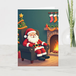Cartão de Figura de Natal Aconchegante