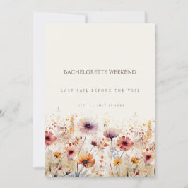 Cartão de Fim de Semana Simples de Bachelorette de