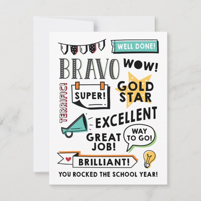 Cartão de Fim do Ano de Aprendizado à Distância (Frente)