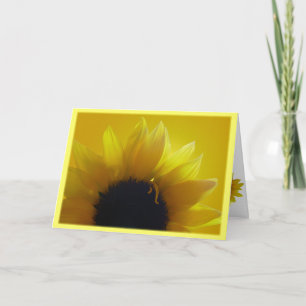 Cartão de Flor Amarelo