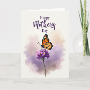 Cartão de Flor do Dia das Mães Aladas