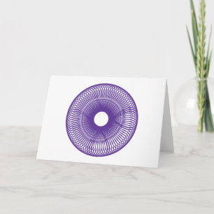 Cartão de Flor Espiral