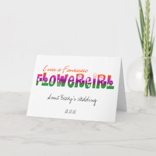 Cartão de Flor Fantástico Personalizado