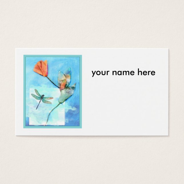 cartão de flor modelo (Frente)