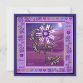 Cartão de flor no deserto