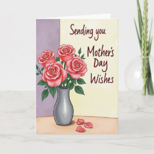 Cartão de Flores do Dia das Mães Sereno