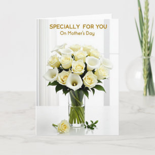 Cartão de Flores do Dia das Mães Sereno