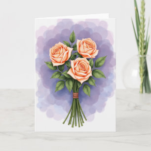 Cartão de Flores Lavanda Nuvem