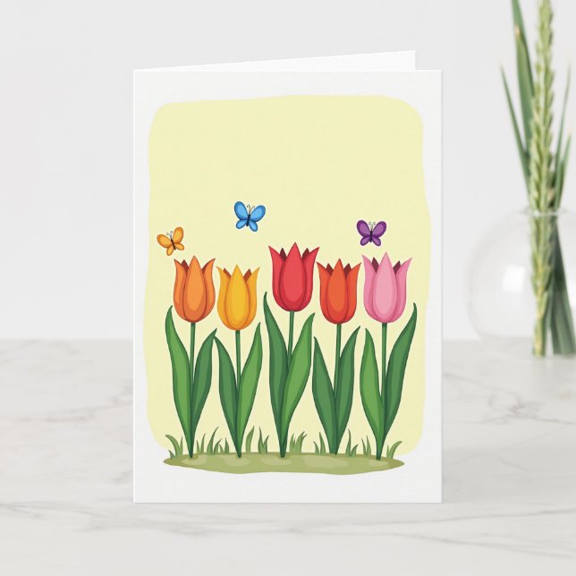 Cartão de Flores para o Dia das Mães (Frente)